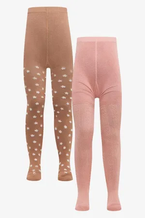 2 Pack Tights Pink