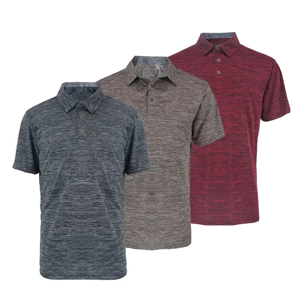 3 Pack Men's Performance Polo Shirt