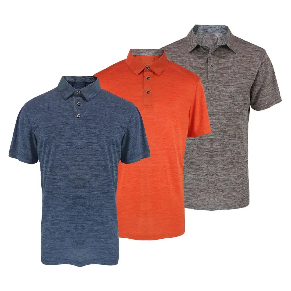 3 Pack Men's Performance Polo Shirt