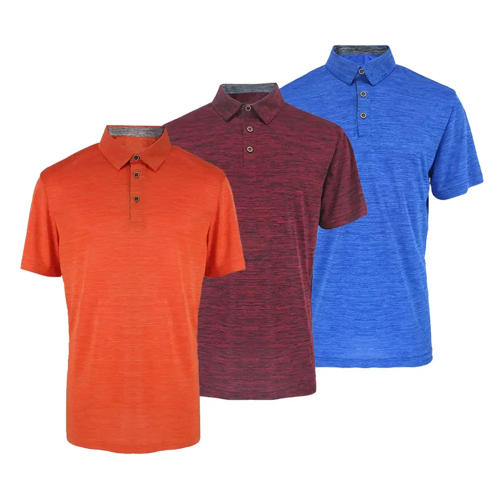 3 Pack Men's Performance Polo Shirt