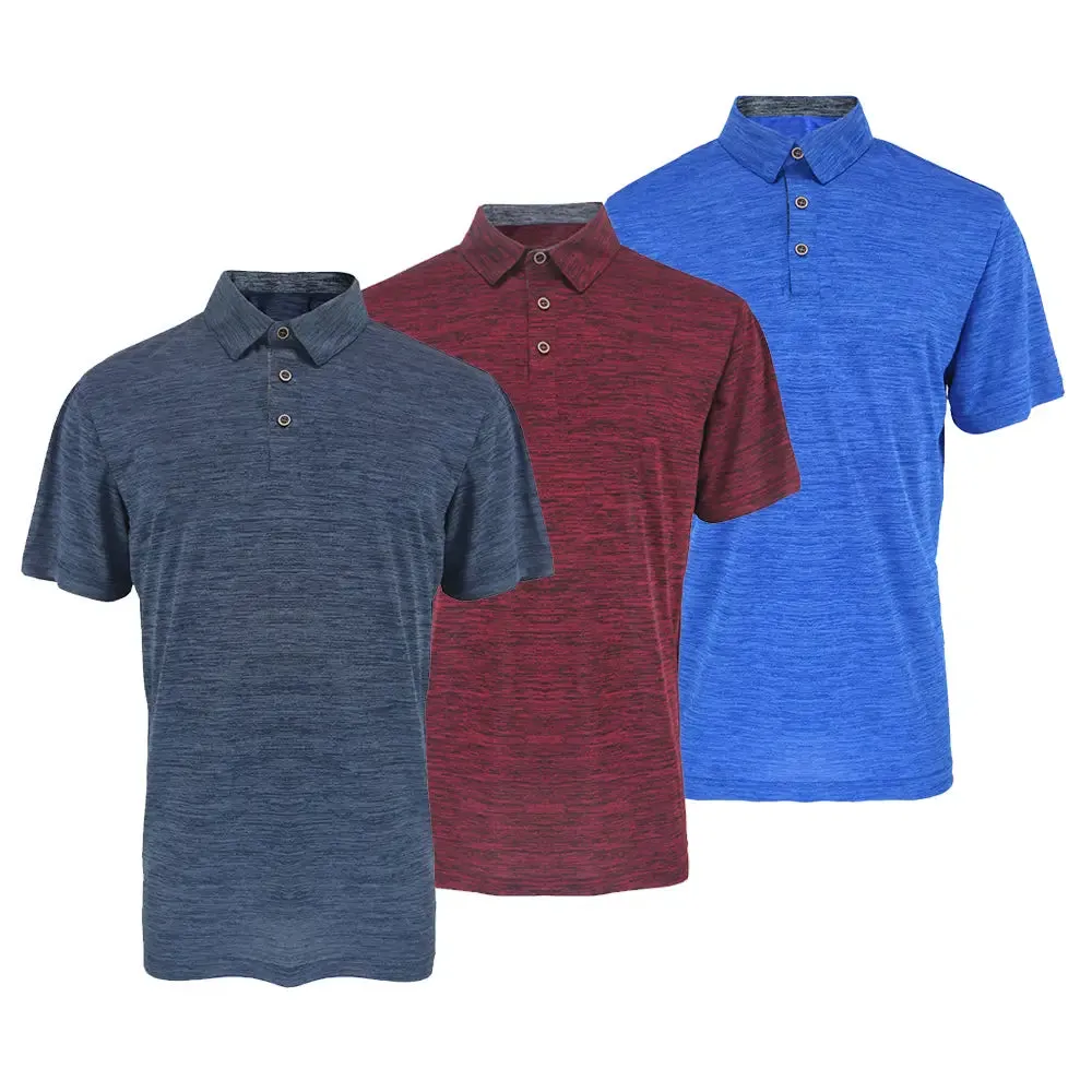 3 Pack Men's Performance Polo Shirt