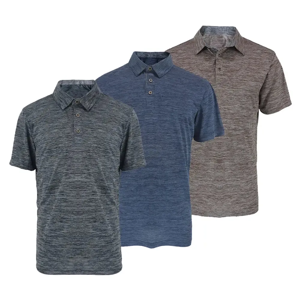 3 Pack Men's Performance Polo Shirt