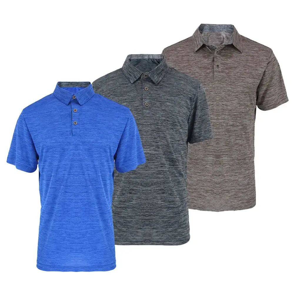 3 Pack Men's Performance Polo Shirt