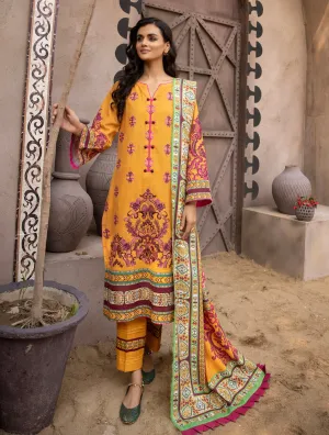 3 Piece Unstitched Khaddar Suit KKS-1521