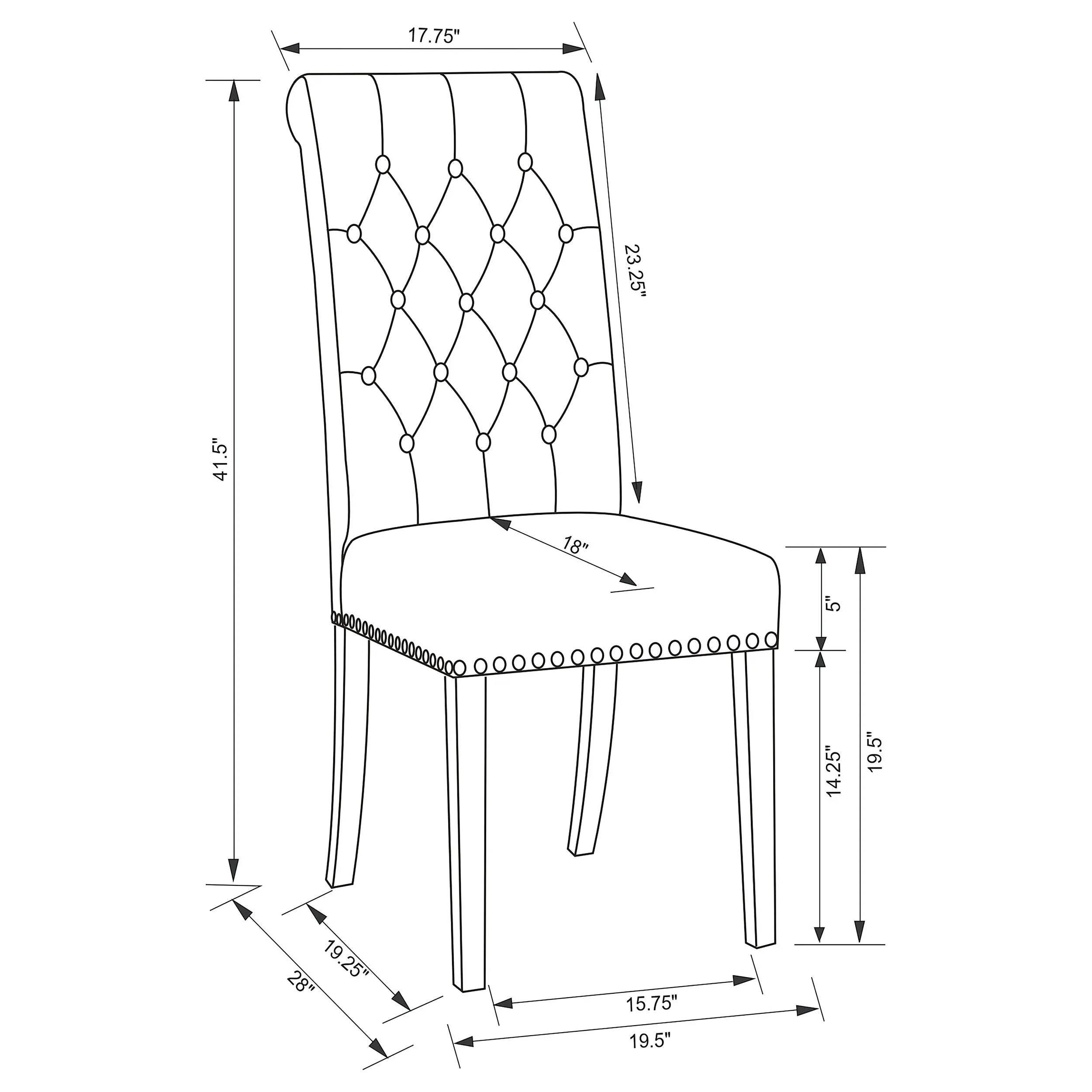 Alana Velvet Upholstered Dining Side Chair Sand (Set of 2)