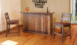 Antique Multicolor Home Bar