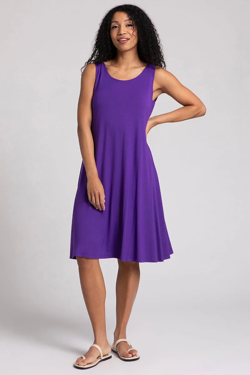 Bamboo Tank Dress Short | Violet