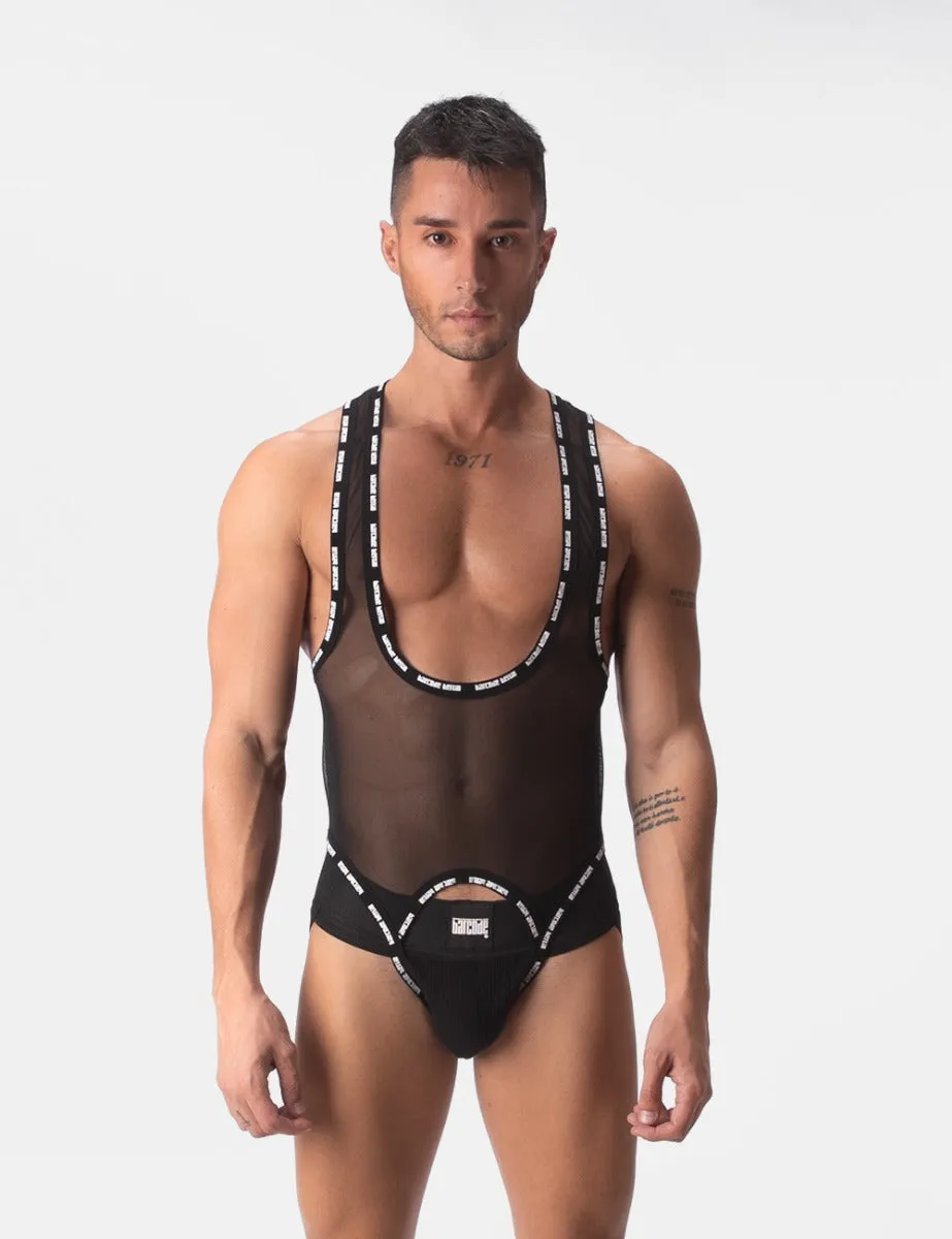 Barcode Berlin Mesh Singlet Jabari Black