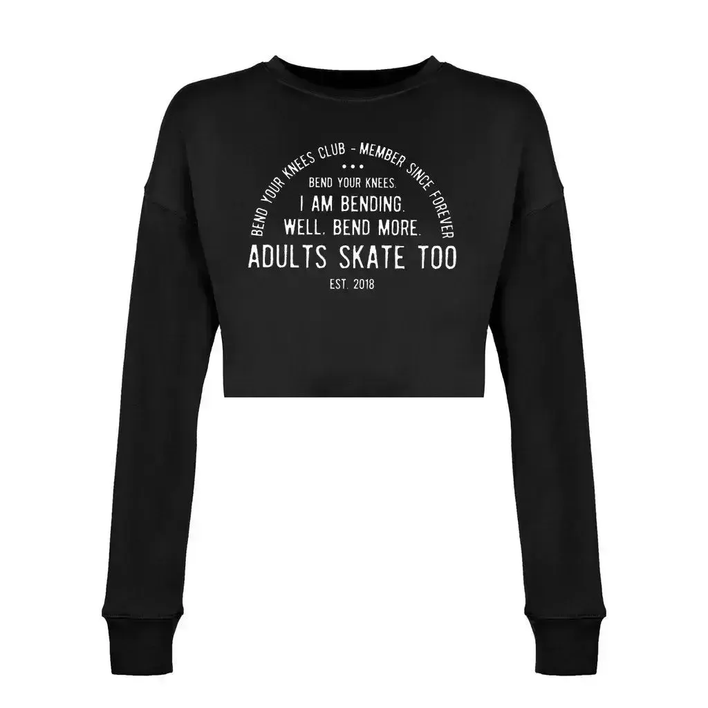 Bend Your Knees Club Women's Cropped Sweatshirt