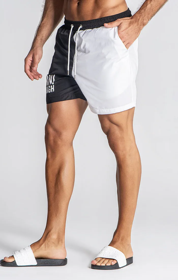 Black Divide Swimshorts