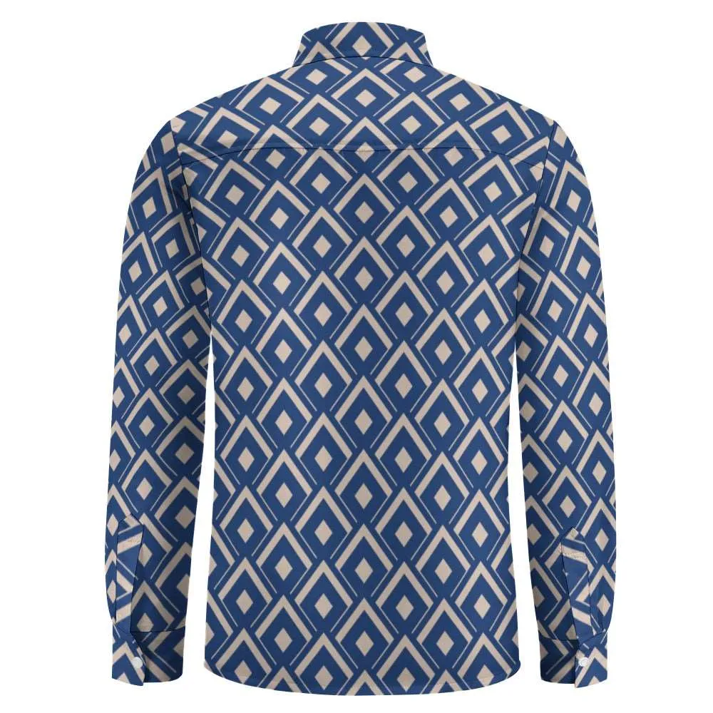 Blue Diamond One Pocket Long Sleeve Shirt