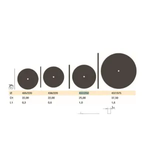 Busch Unmounted CUT OFF DISCS - Corundum *suits 2.35mm Shaft