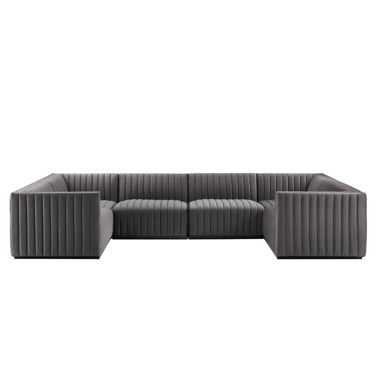 Conjure Channel Tufted Performance Velvet 6-Piece Sectional by Modway