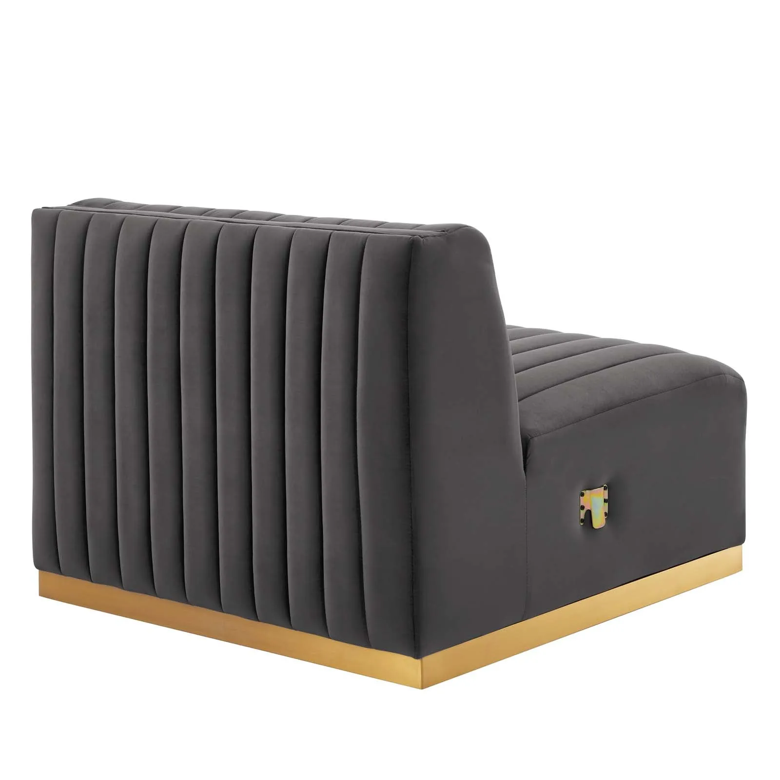 Conjure Channel Tufted Performance Velvet Armless Chair by Modway