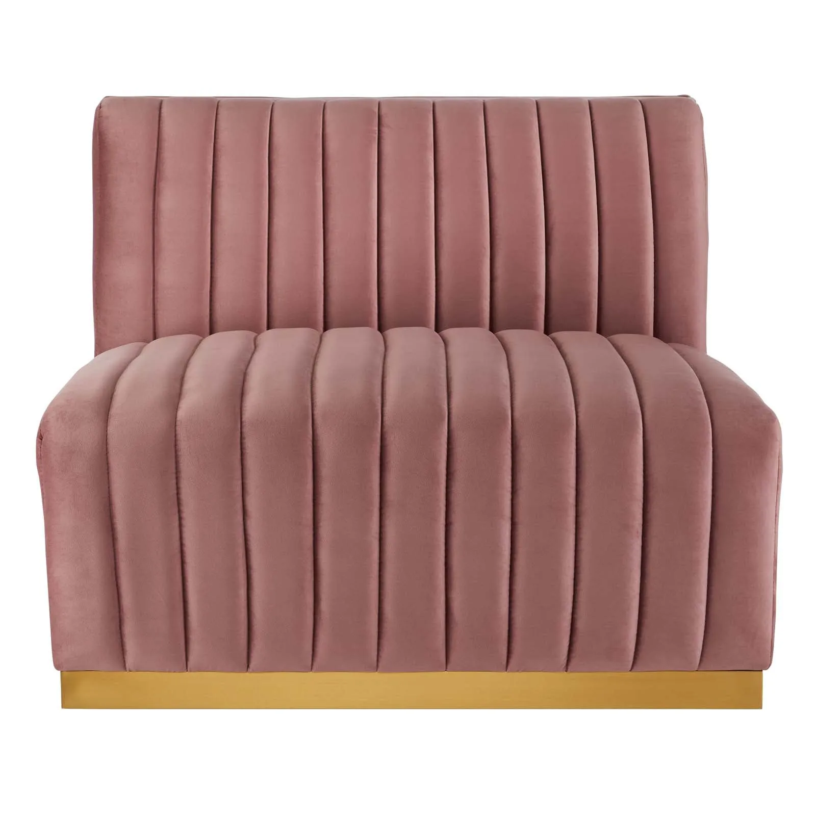 Conjure Channel Tufted Performance Velvet Armless Chair by Modway