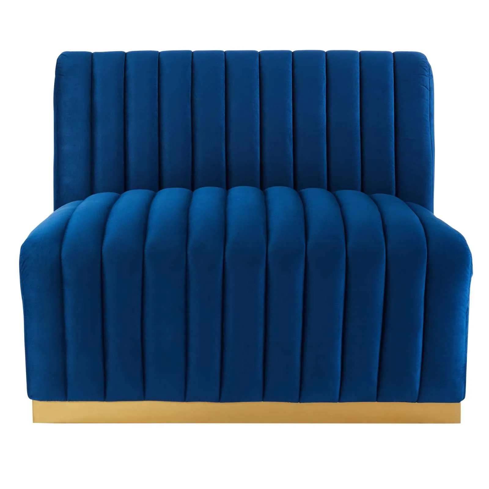 Conjure Channel Tufted Performance Velvet Armless Chair by Modway