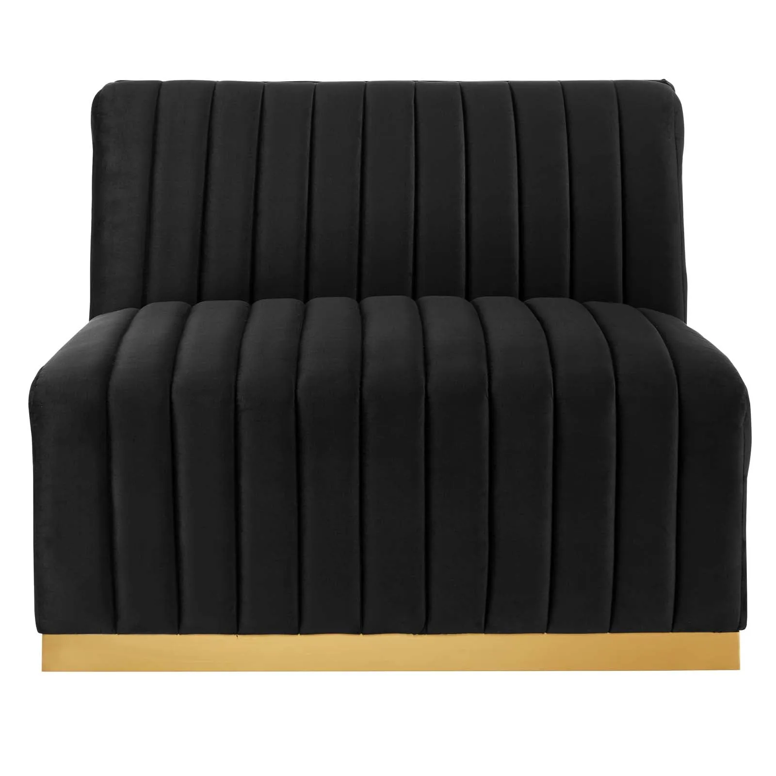 Conjure Channel Tufted Performance Velvet Armless Chair by Modway