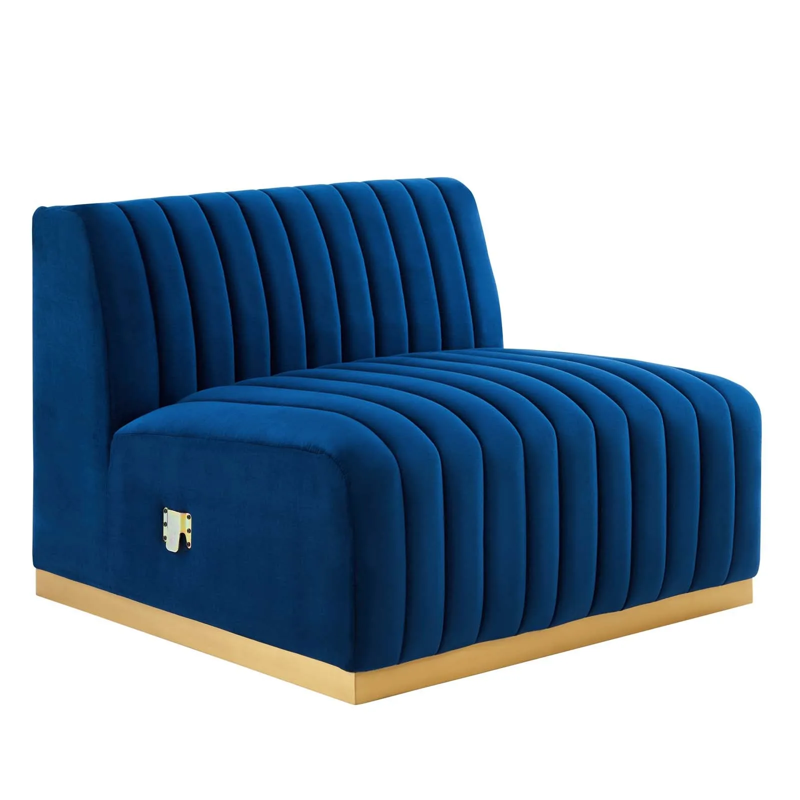 Conjure Channel Tufted Performance Velvet Armless Chair by Modway