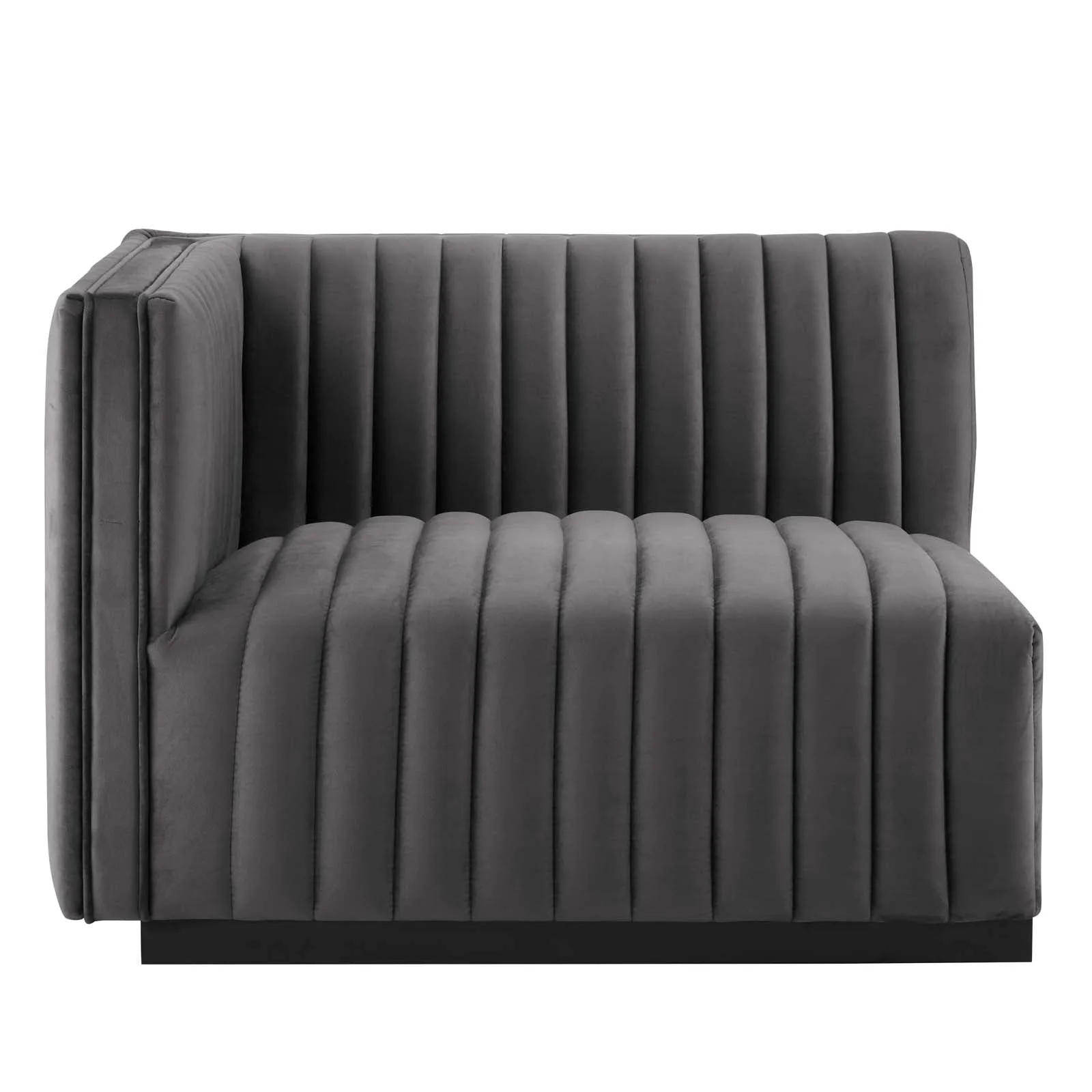 Conjure Channel Tufted Performance Velvet Left-Arm Chair by Modway