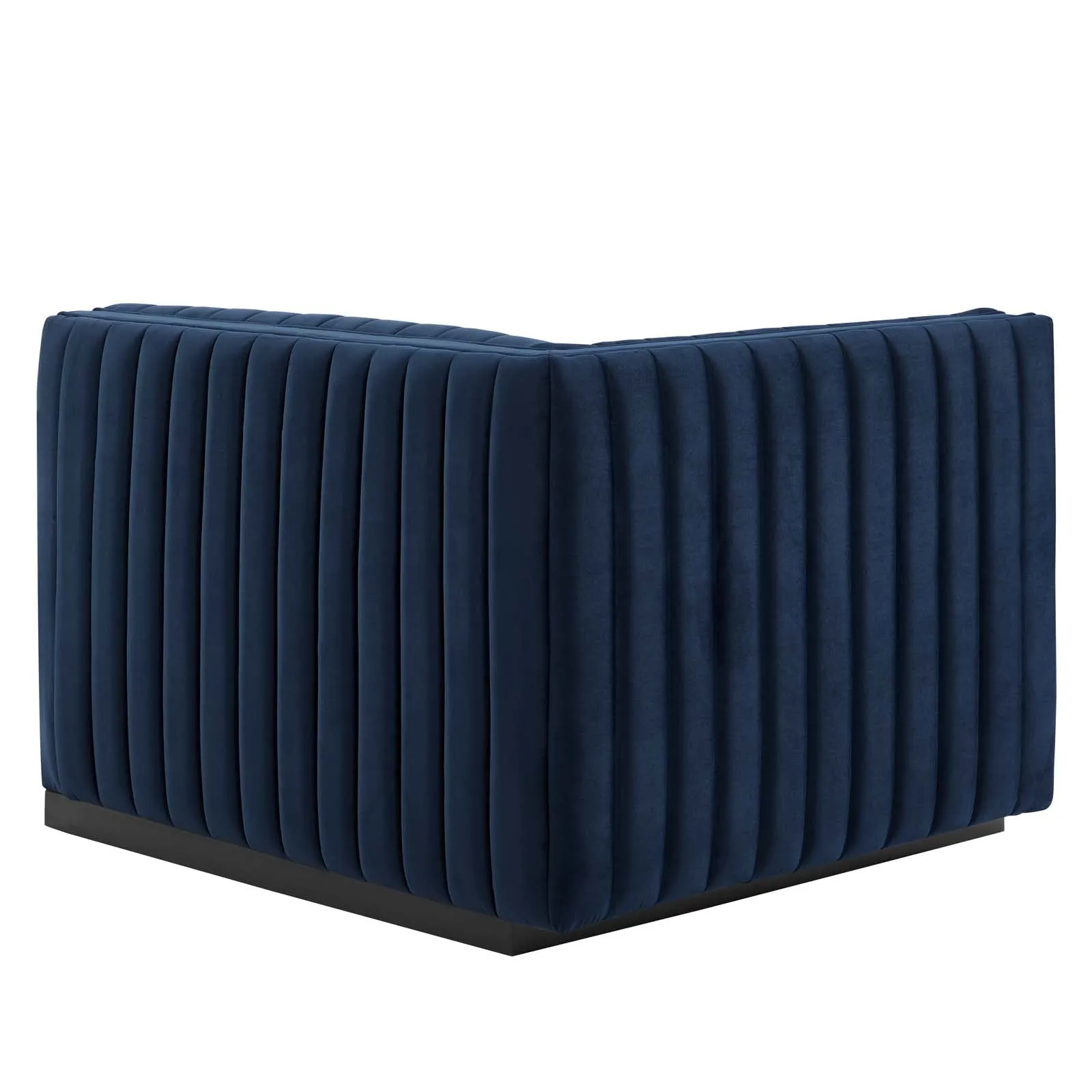 Conjure Channel Tufted Performance Velvet Left-Arm Chair by Modway