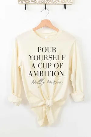 CUP OF AMBITION DOLLY LONG SLEEVE TEE