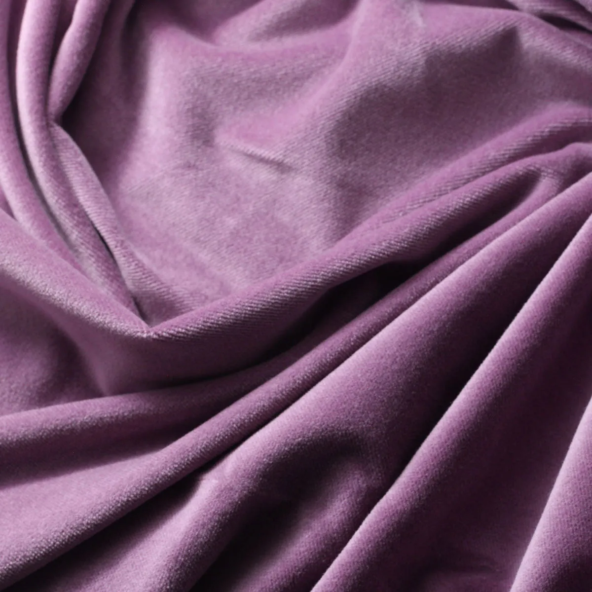 Dark Lavender Cotton Velvet Upholstery Drapery Fabric