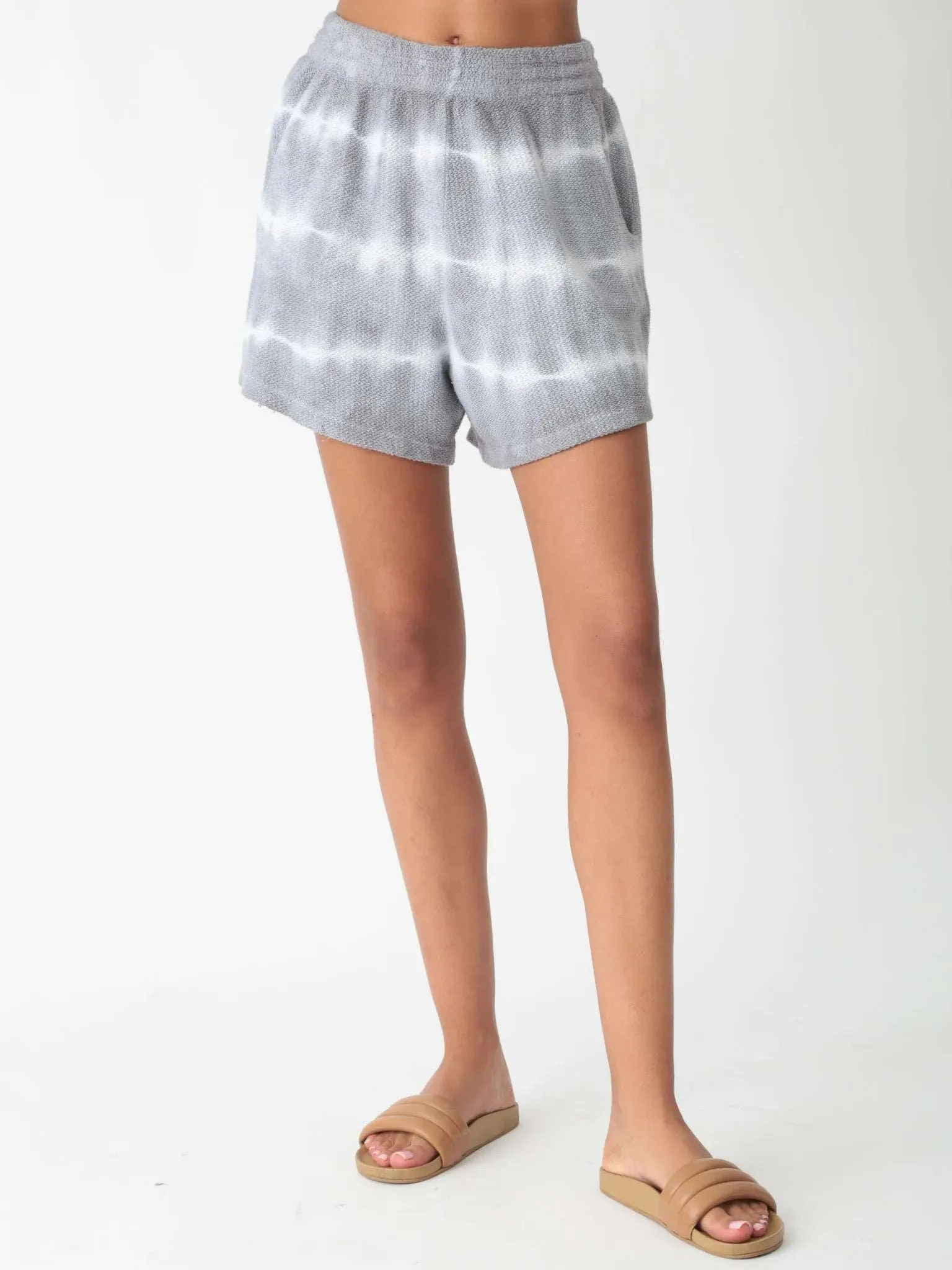 Electric & Rose Womens Comfortable Cami Lounge Shorts in Storm Grey