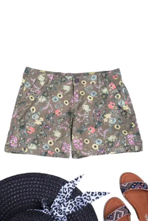 Floral Mid Rise Shorts Ex Brand