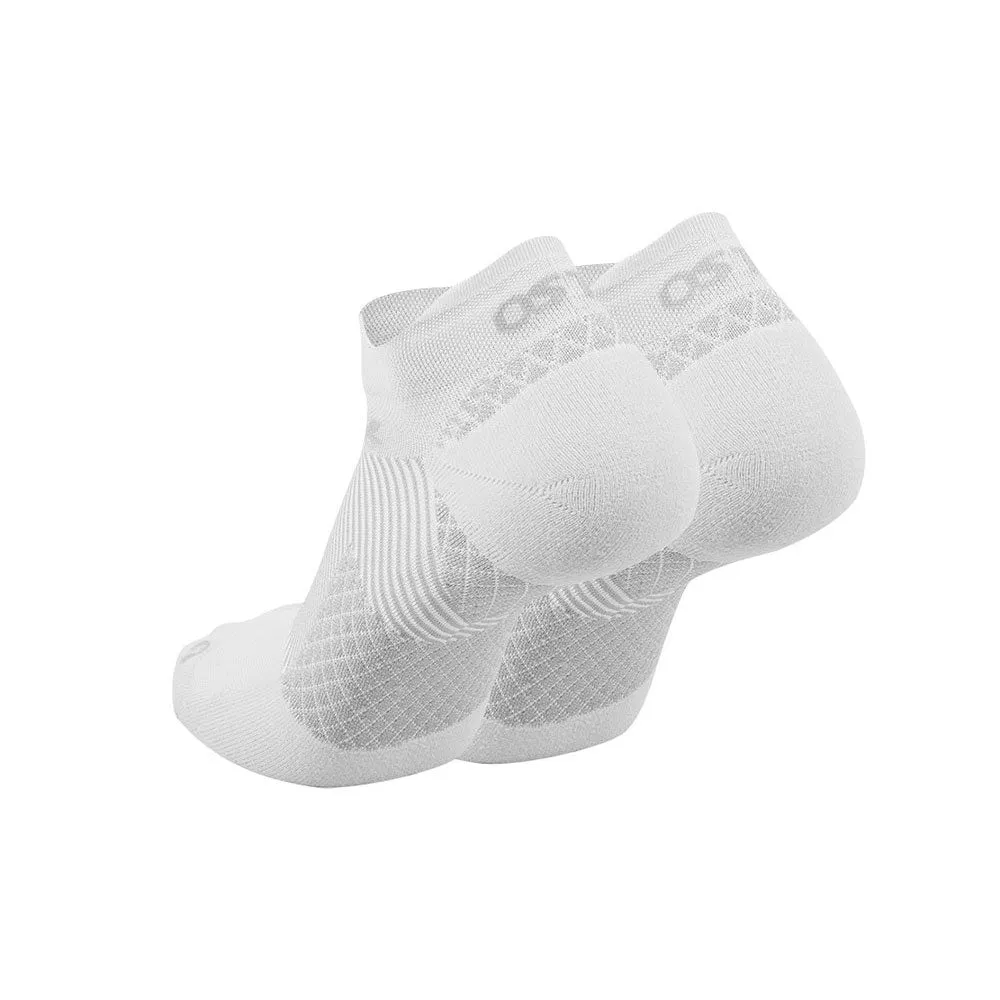 FS4 Plantar Fasciitis No Show Double Tab - White/Grey