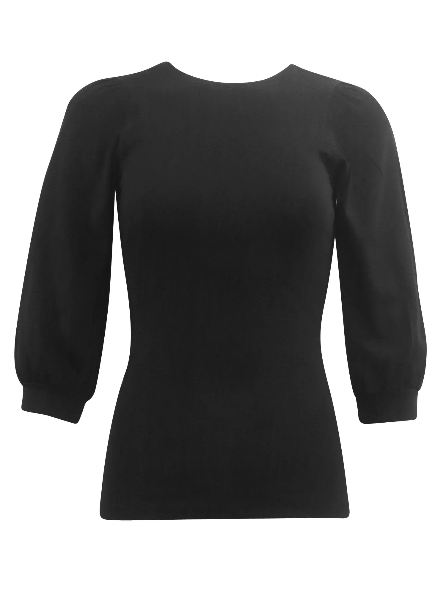 Hard Tail 3/4 Puff Sleeve Top (Style VG-199)