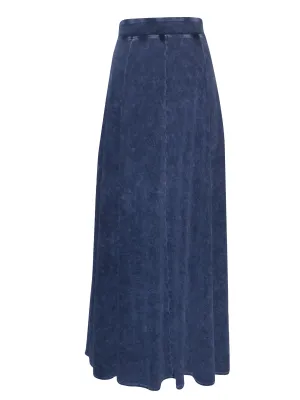 Chic Womens Hard Tail Princess Panel Maxi Skirt - Style B-177