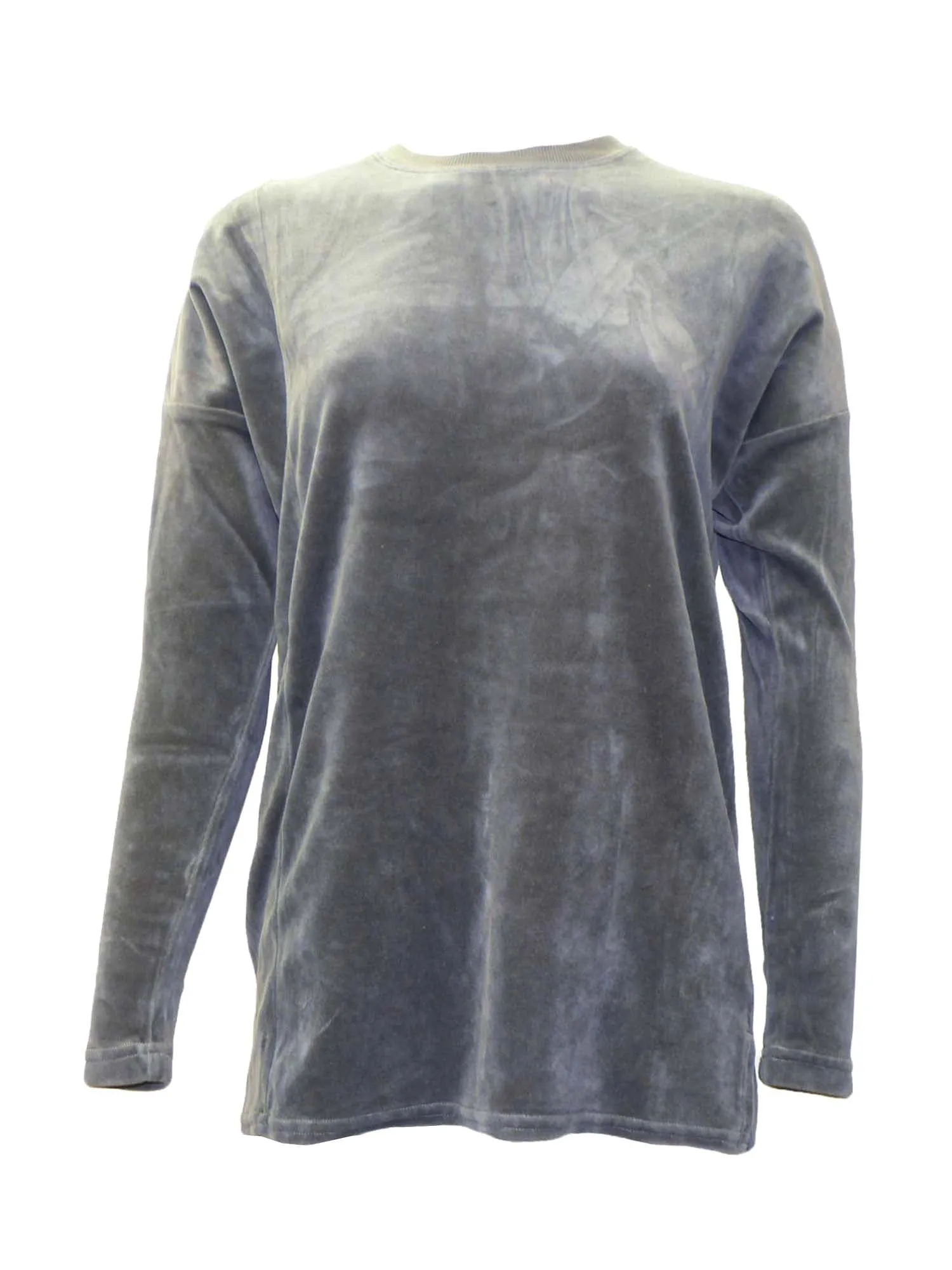 Hard Tail Velour Slouchy Pullover Top (V-184)