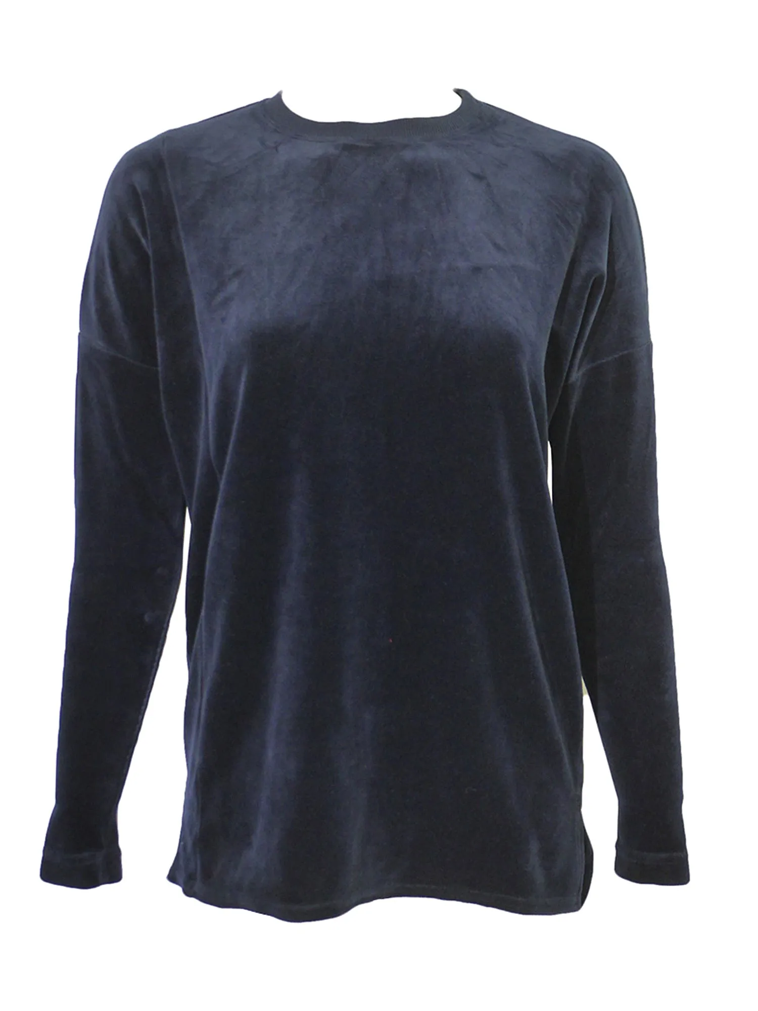 Hard Tail Velour Slouchy Pullover Top (V-184)