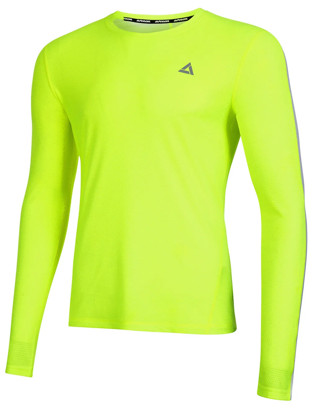 Herren Funktions Laufshirt Langarm Pro Line Neon-Weiss Setprodukt