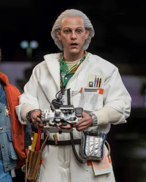 Hot toys MMS610 Back to the Future Doc Brown Collectible Figure (Deluxe Edition)