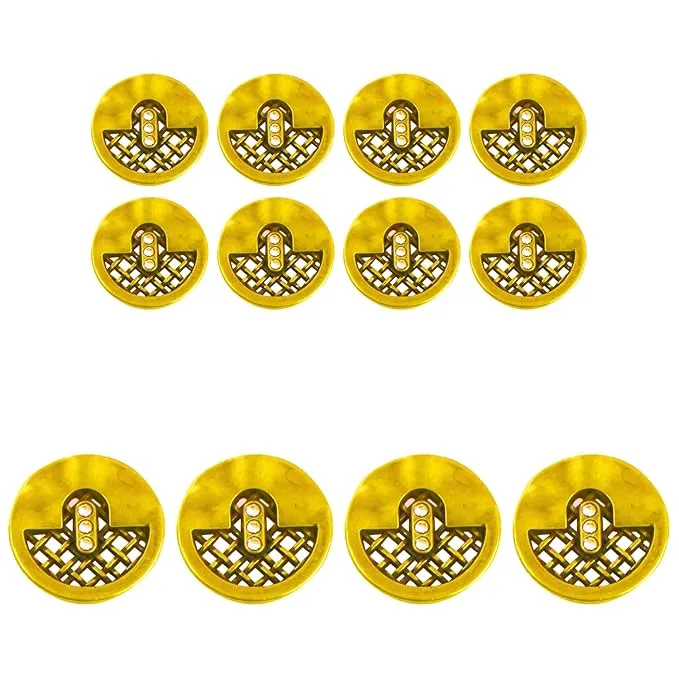 Intricate Geometric Button Set(8 Small   4 Big)