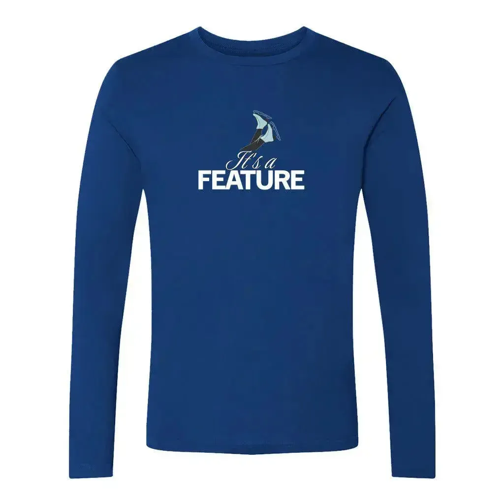 It's A Feature Unisex Cotton Long Sleeve Crew