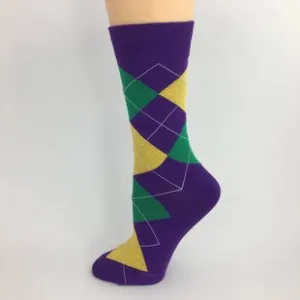 Mardi Gras Argyle Socks