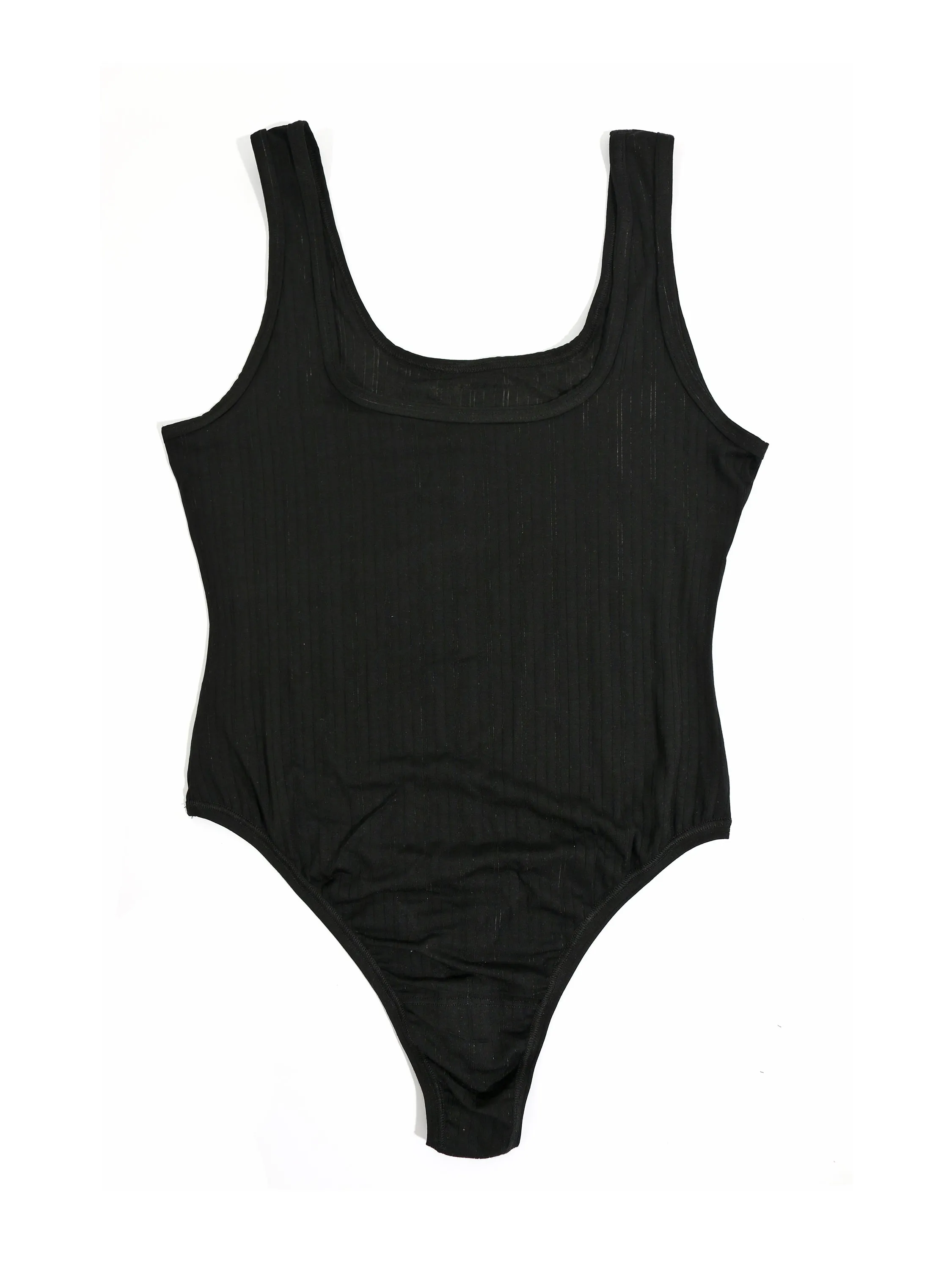 MellowLuxe™ Square Neck Bodysuit Black