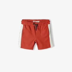 MI - Kids 'Red & White' Elasticated Waist Terry Shorts MI210