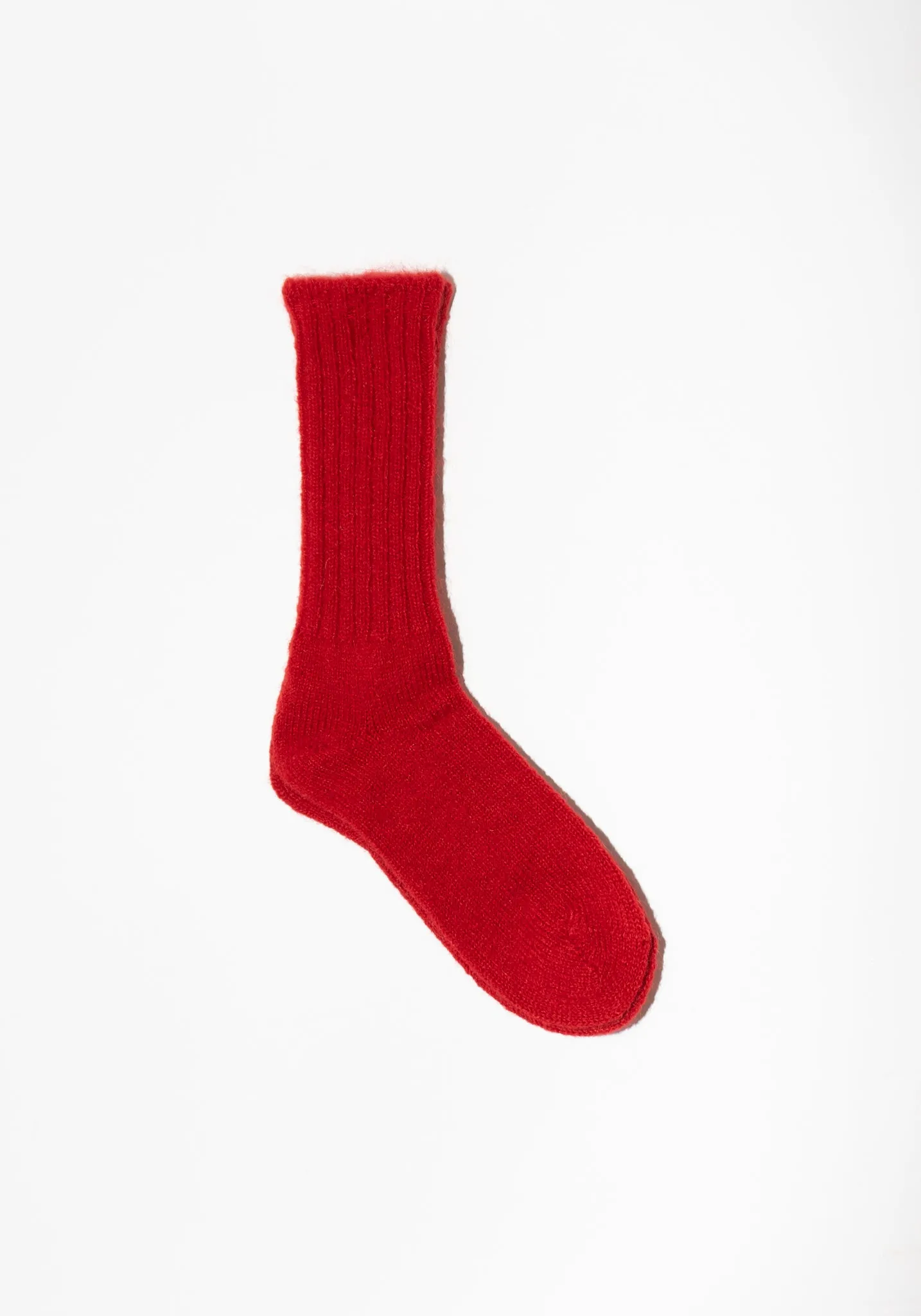 Mohair Socks in Red