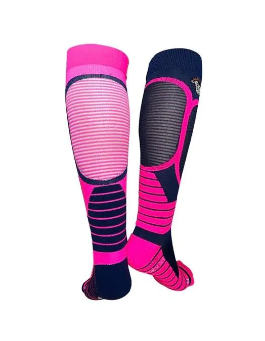 Monkey Sox Victory X1 Sport Compression | Pink & Navy