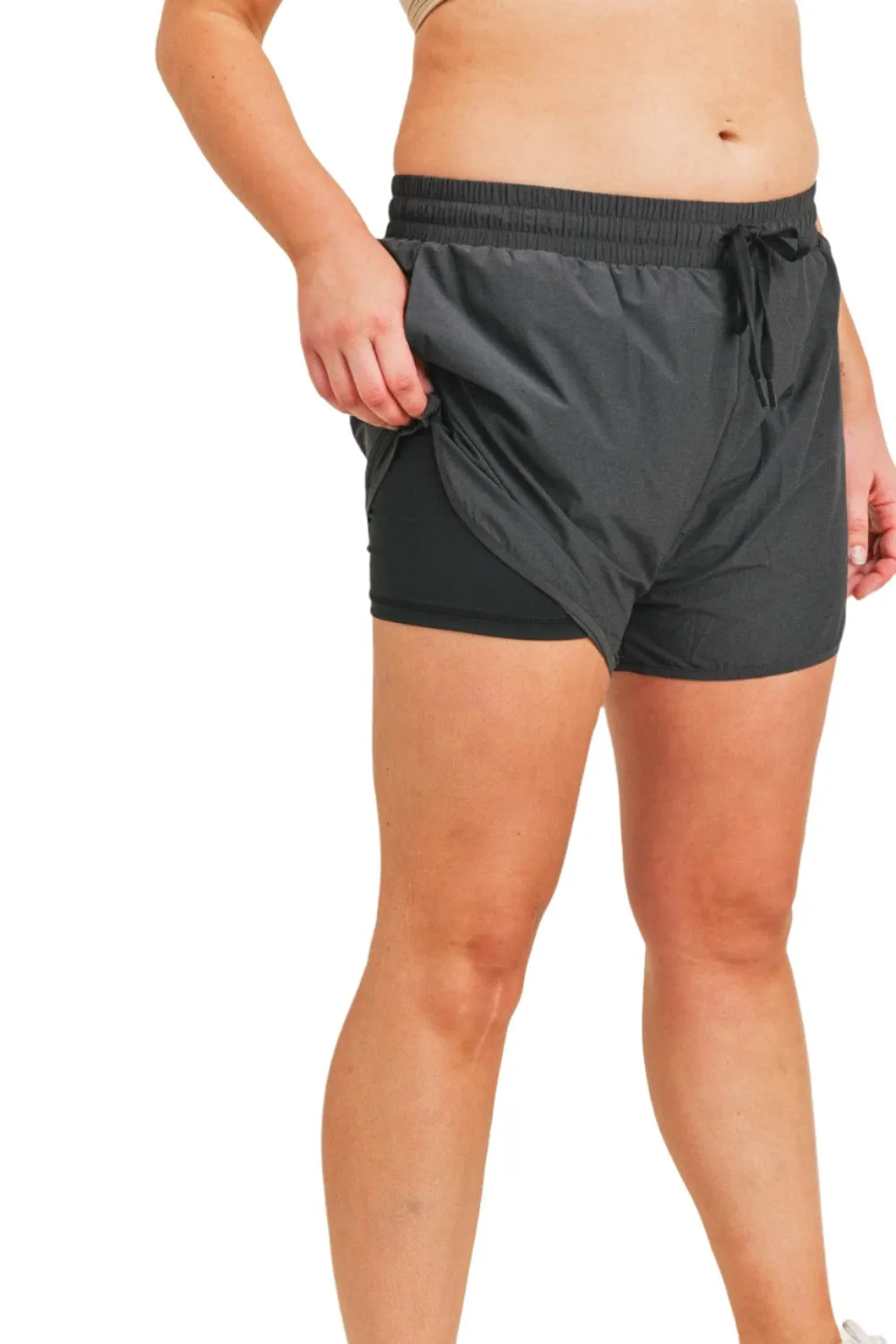 Mono B High Waist Double Dolphin Shorts APH2982