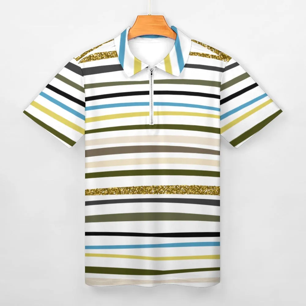 Multi Stripe Short sleeve polo shirt