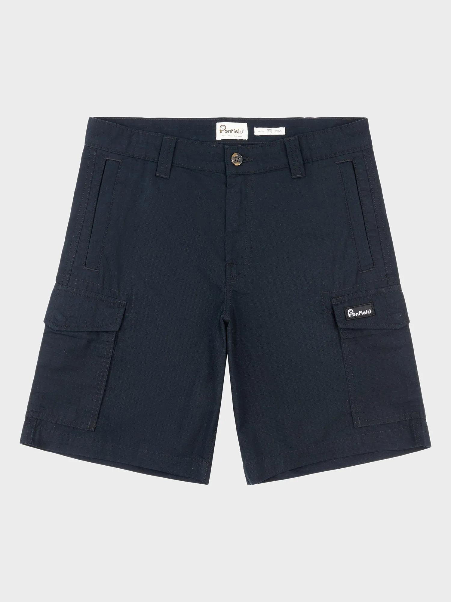 P Bear Cargo Shorts in Black