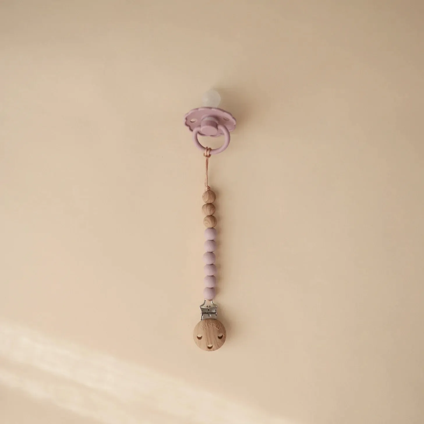 Pacifier Clip | Eva (Mauve)