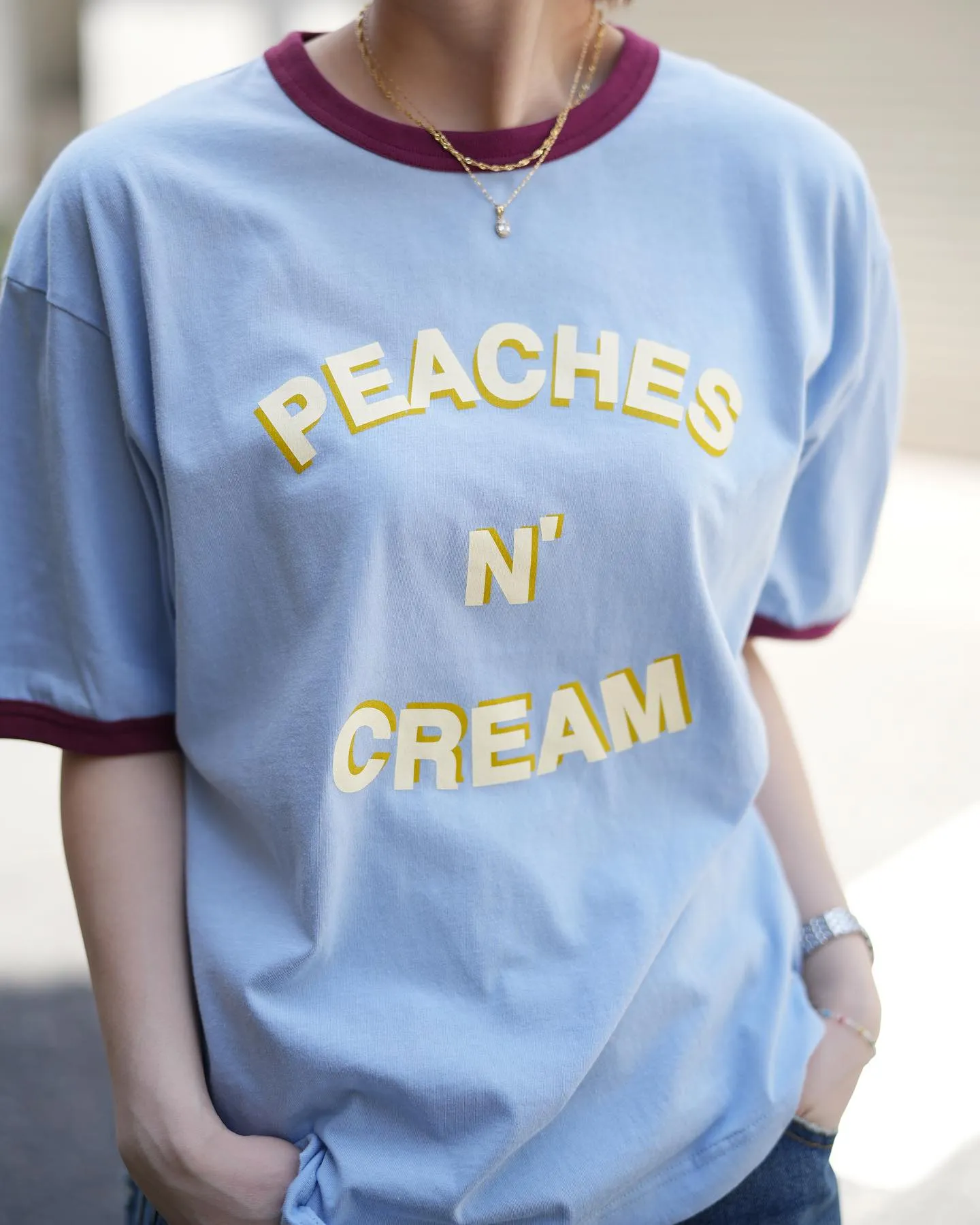 PEACHES N' CREAM TEE