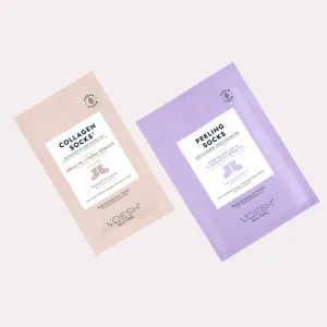 Peeling & Collagen Socks Duo