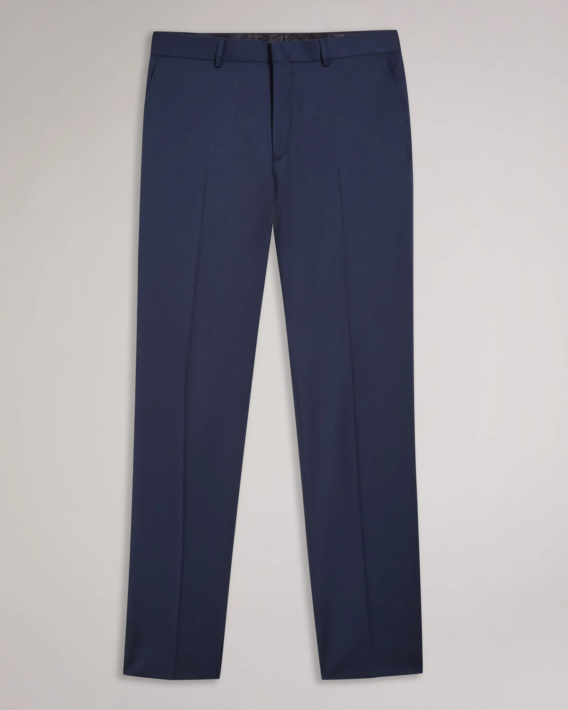 Perthts Slim Navy Twill Suit Trousers Navy