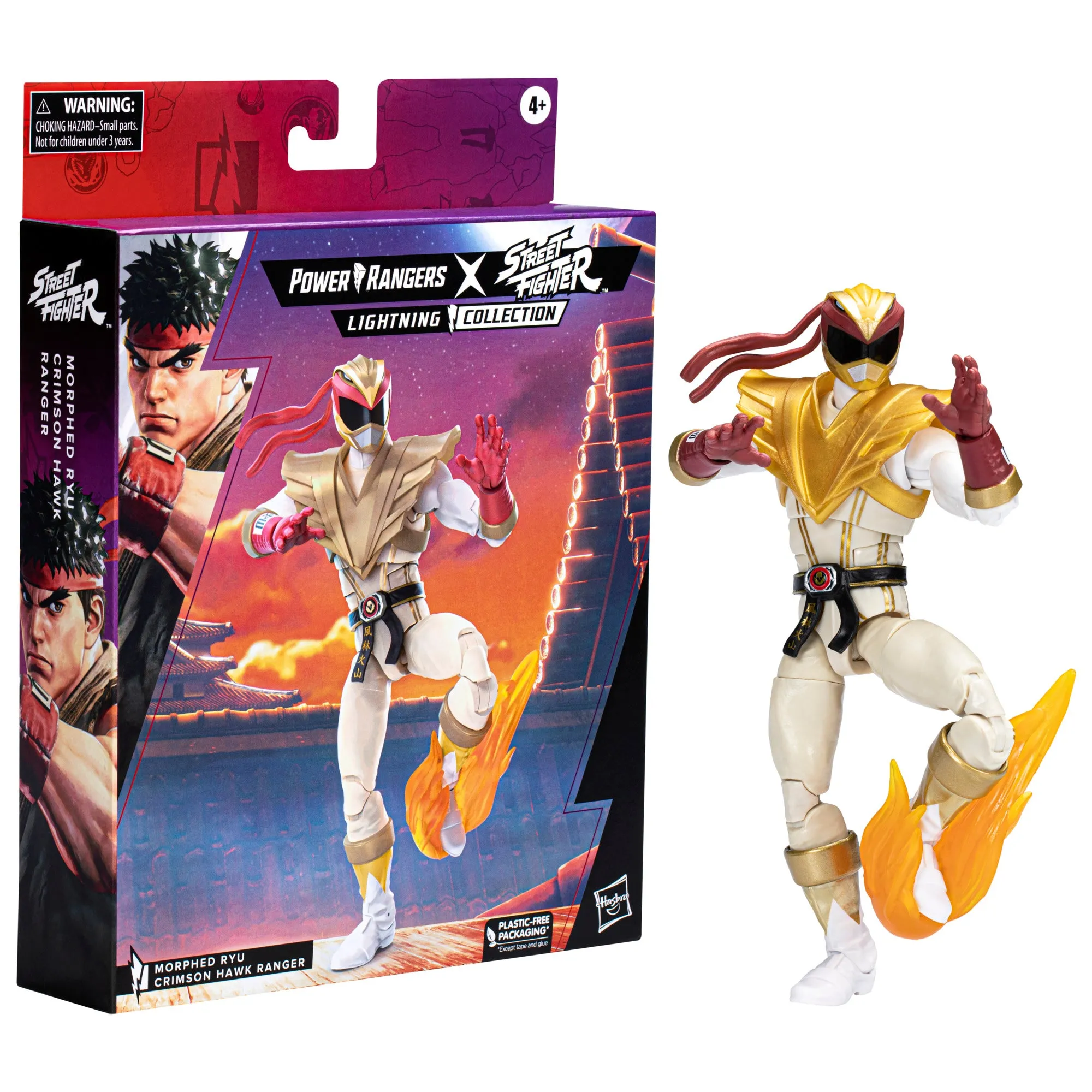 Power Rangers X Street Fighter Lightning Collection Morphed Ryu Crimson Hawk Ranger